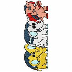 Kids And Toys Embroidery Design 2